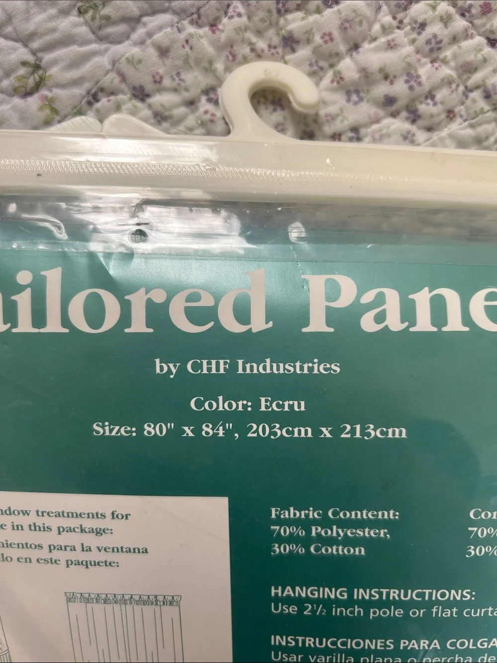 ✨ VINTAGE ASHLEY TAYLOR ECRU TAILORED CURTAIN PANELS — ONE PAIR | NIP